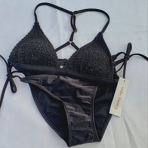 NWT Black Bikini Two Piece Swimsuit